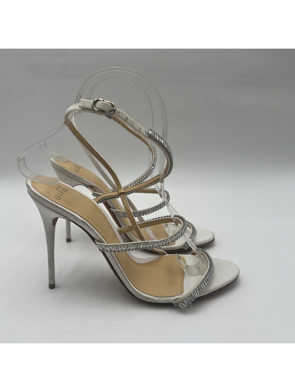 Alexandre Birman Sally Crystal Strappy Stiletto Sanda Size 37.5